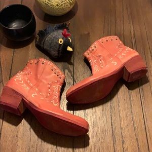Felmini Leather Embroidered & Studded Booties